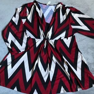 Chevron Striped Blouse